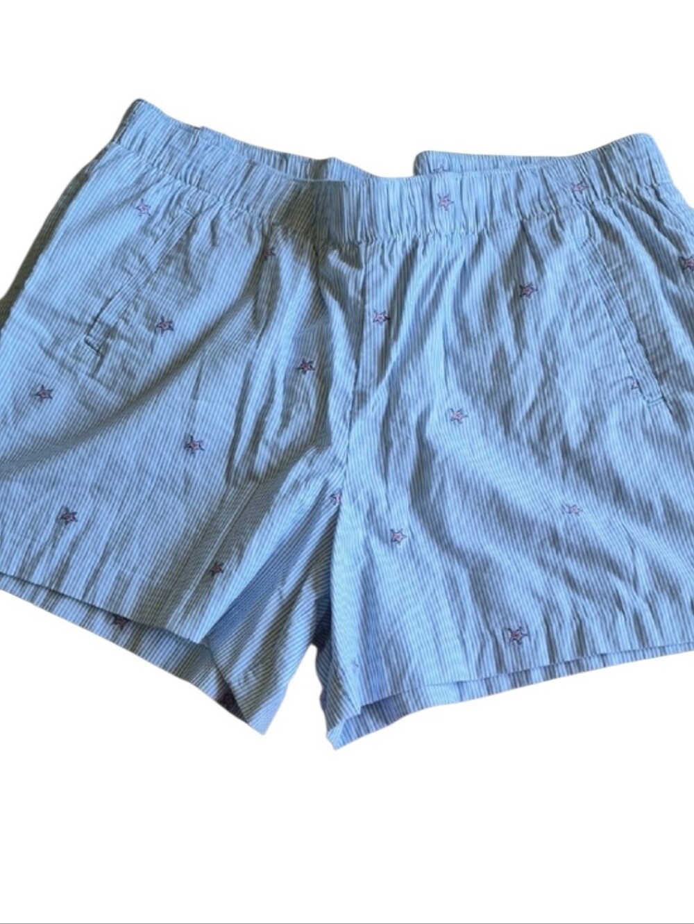 NWT Lilly Pulitzer Size XL Lilo Short Hydra Blue Seaside Star Jacquard Stretchy